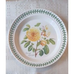 PORTMEIRION Botanic Roses Teasing Georgia 10.5" Dinner Plate ENGLAND